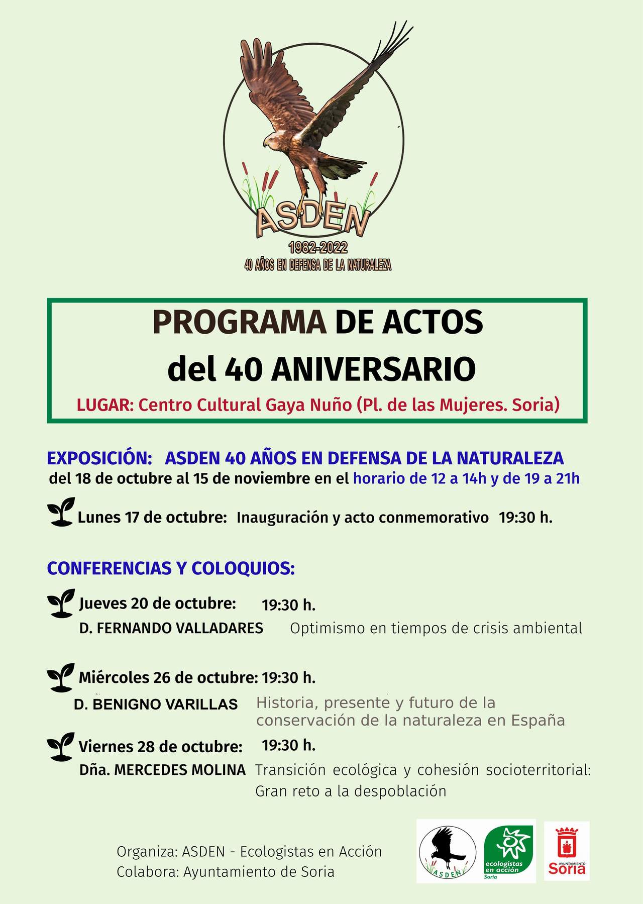 ASDEN ECOLOGISTAS EN ACCIÓN CELEBRA SU 40 CUMPLEAÑOS ASDEN org